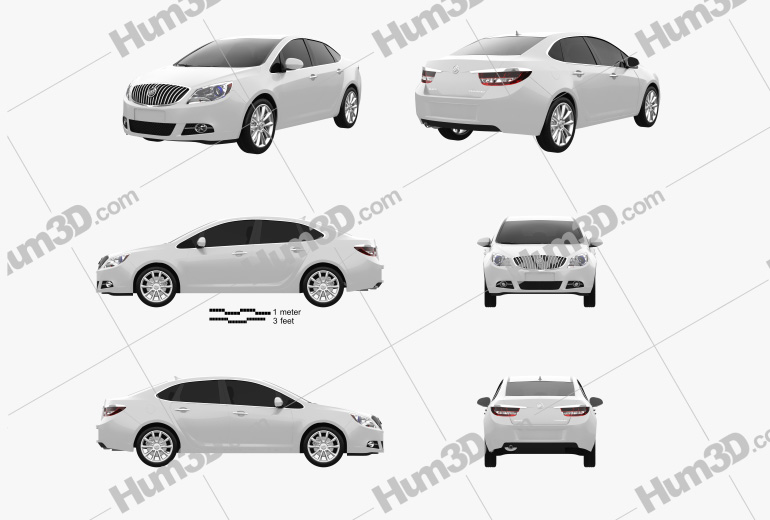 Buick Verano (Excelle GT) 2015 Blueprint Template