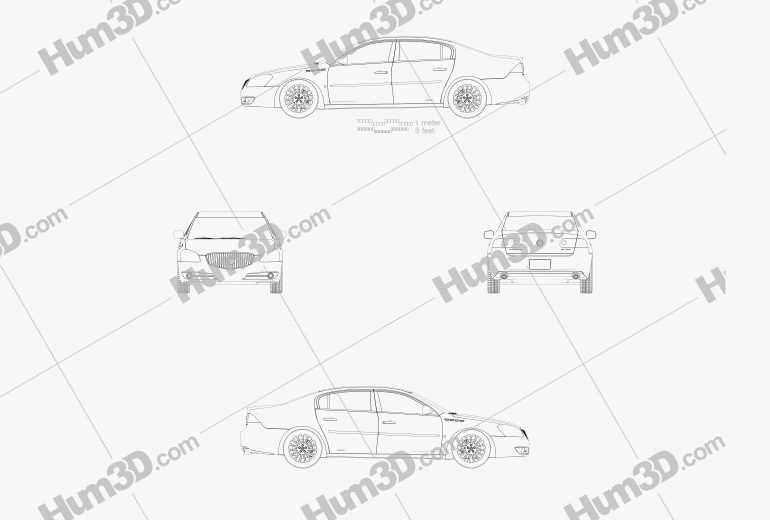 Buick Lucerne 2011 設計図