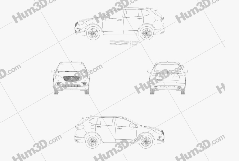 Buick Envision 2015 設計図