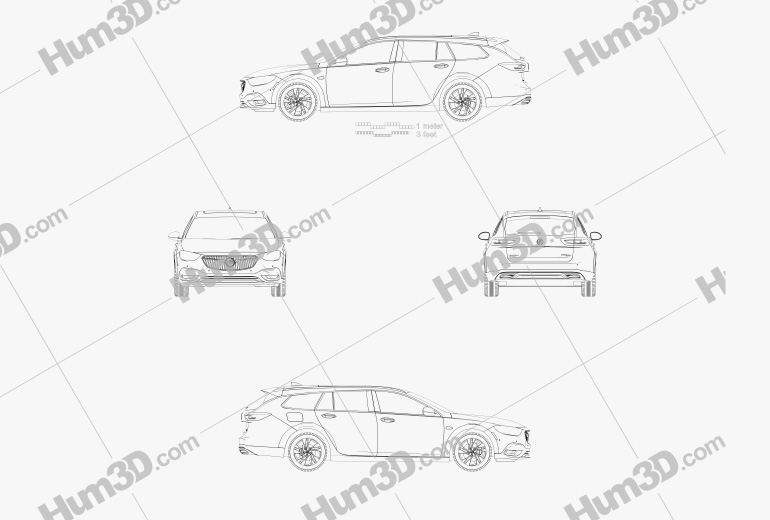 Buick Regal TourX (US) 2017 Blueprint