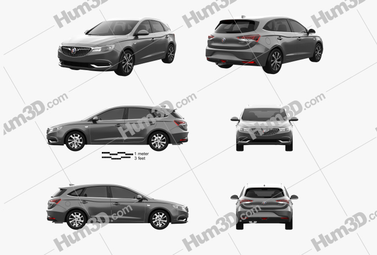 Buick Excelle GX 2020 Blueprint Template