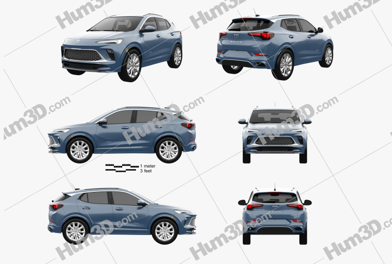 Buick Encore GX Avenir 2024 Blueprint Template