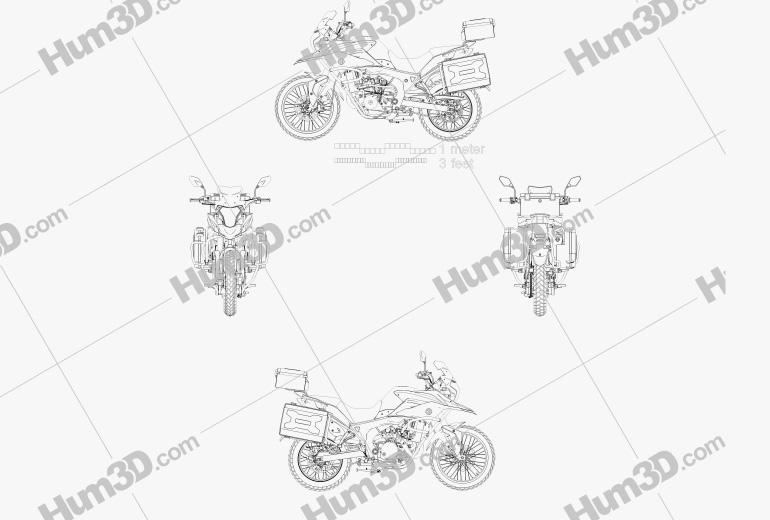 CSC Motorcycles Cyclone RX3 2015 Blueprint