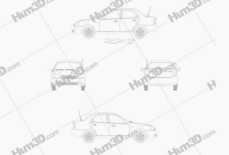 Chevrolet Lanos 2012 設計図