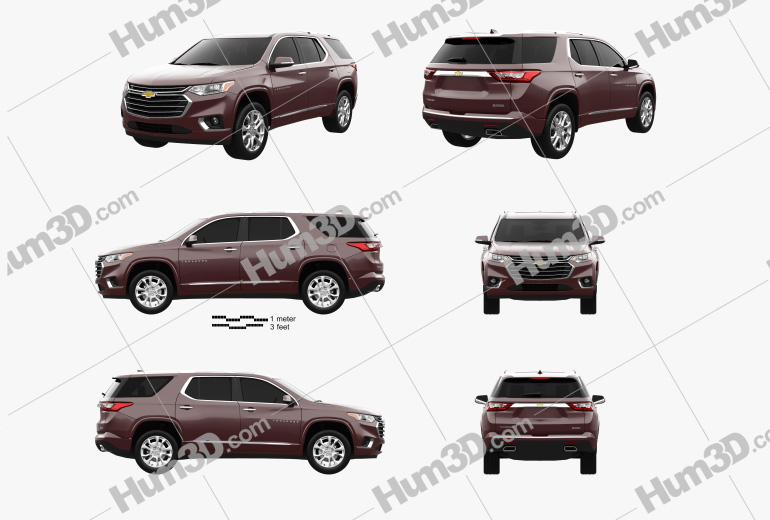 Chevrolet Traverse 2020 Blueprint Template