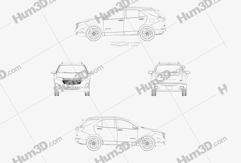 Chevrolet Equinox Premier 2020 Креслення