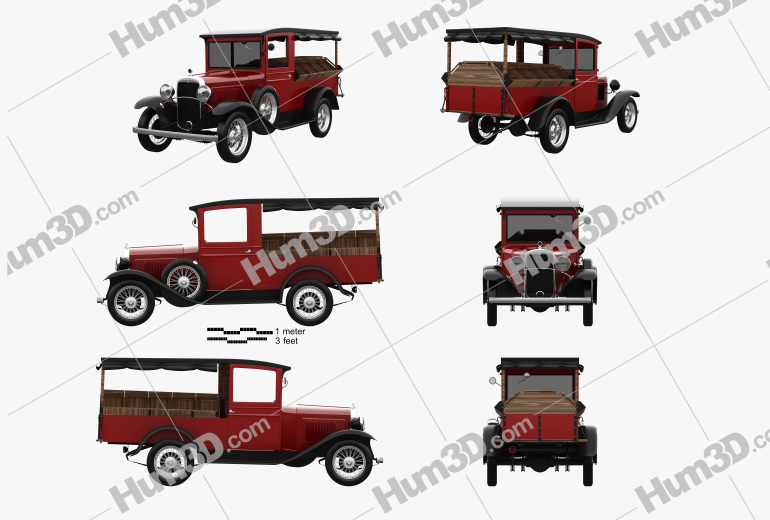 Chevrolet Independence Canopy Express 1931 Blueprint Template