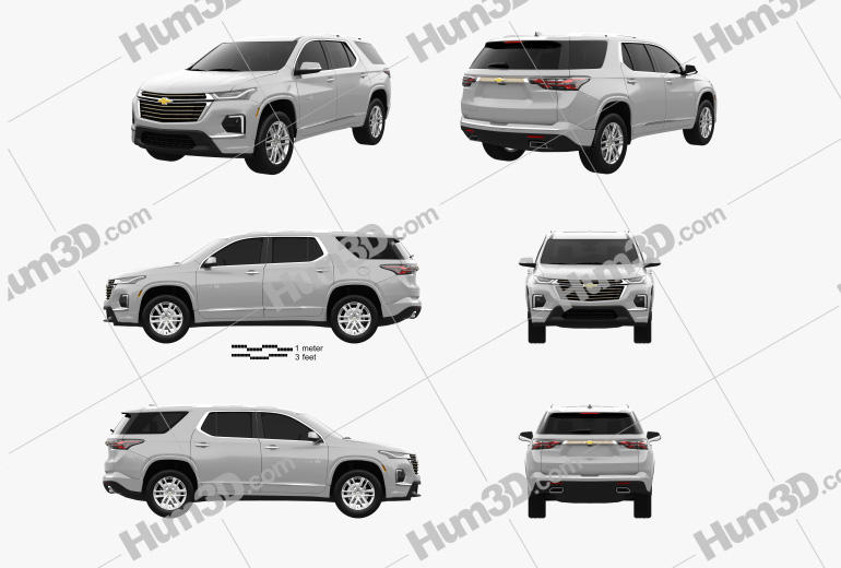 Chevrolet Traverse High Country 2022 Blueprint Template