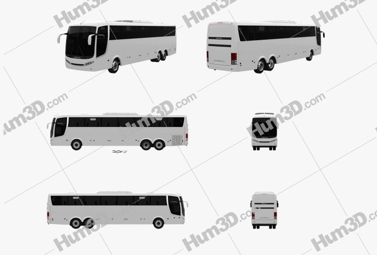 Comil Campione 3.65 bus 2012 Blueprint Template