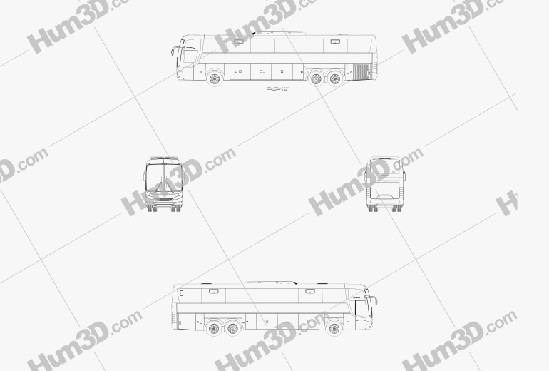 Comil Campione 3.65 bus 2012 Blueprint