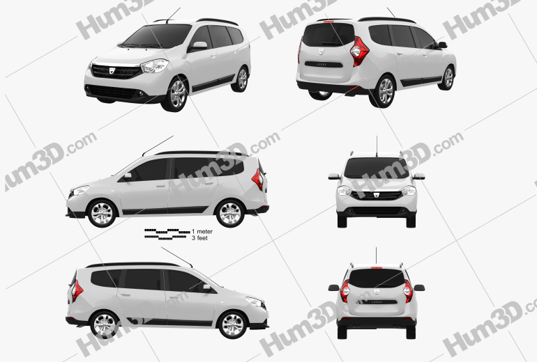 Dacia Lodgy 2015 Blueprint Template