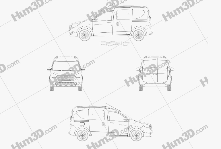 Dacia Dokker Stepway 2017 Blueprint