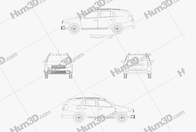 Dacia Logan MCV 2016 Blueprint