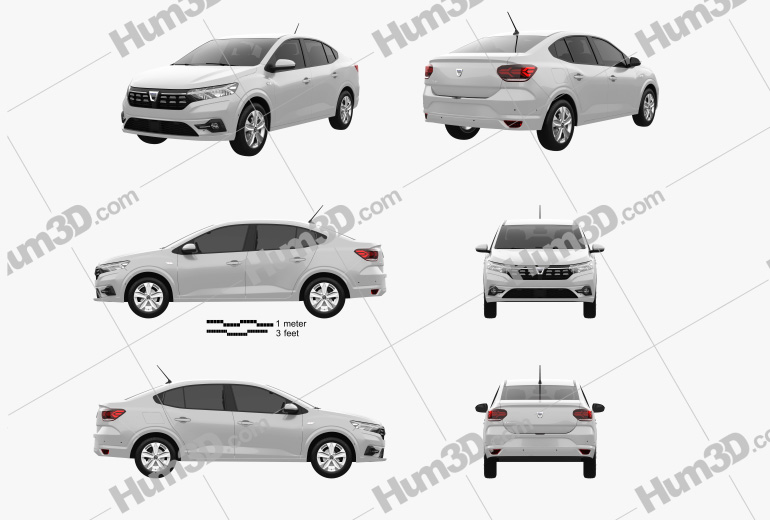 Dacia Logan 2022 Blueprint Template