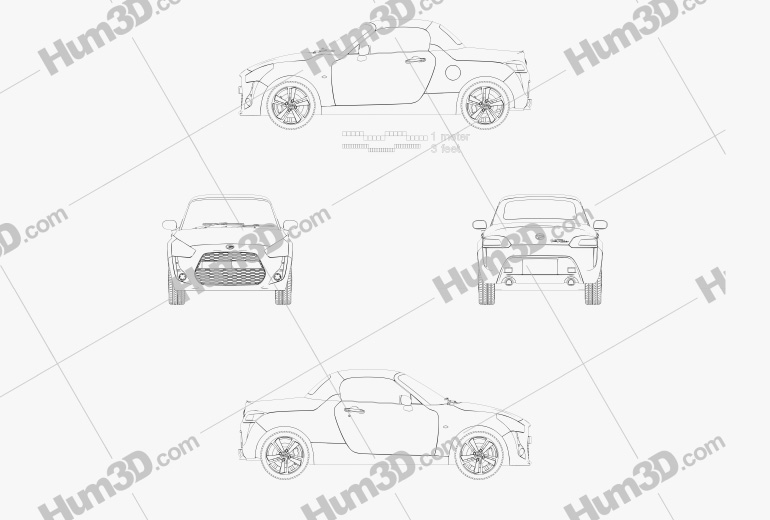 Daihatsu Copen Robe 2017 Blueprint