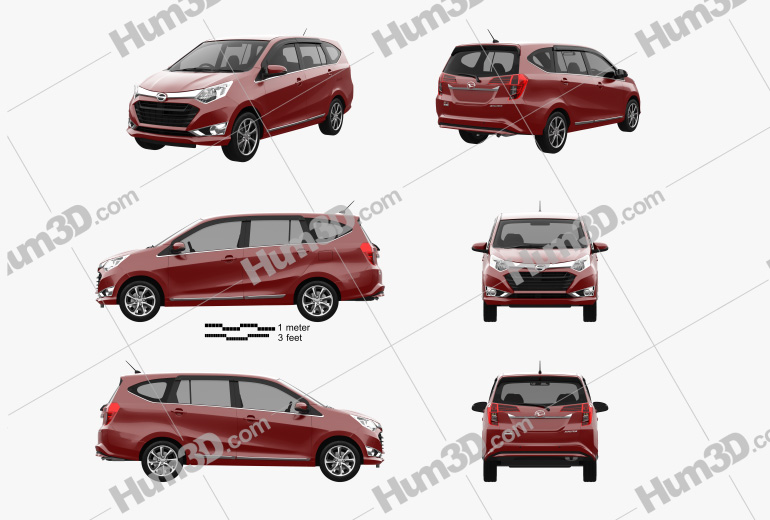 Daihatsu Astra Sigra 2020 Blueprint Template