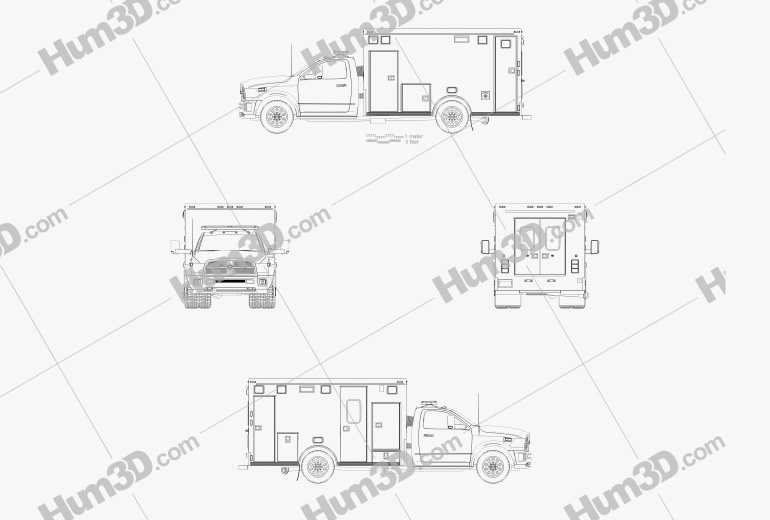 Dodge Ram LAFD Paramedic 2014 Plano