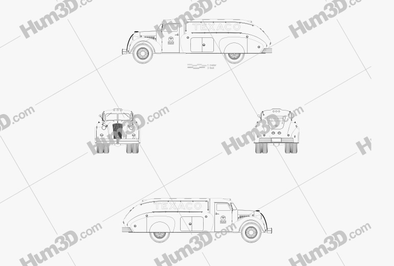 Dodge Airflow Tank Truck 1938 Plan