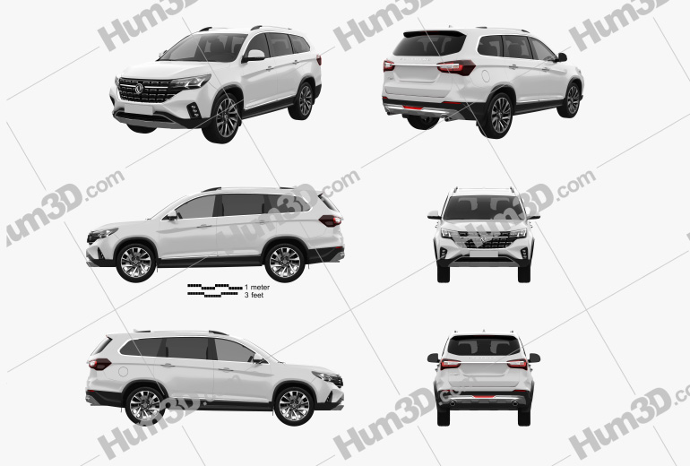 DongFeng Forthing T5L 2022 Blueprint Template