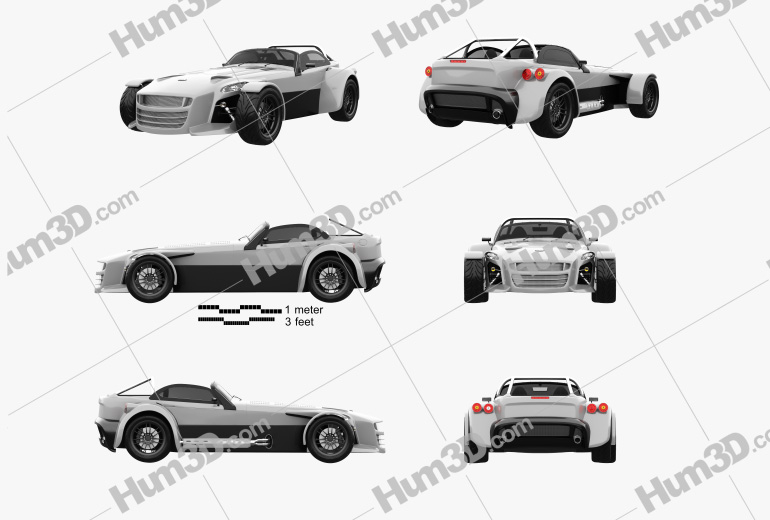Donkervoort D8 GTO 2015 Blueprint Template