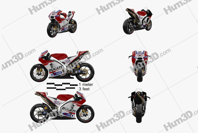 Ducati Desmosedici GP15 2015 Blueprint Template