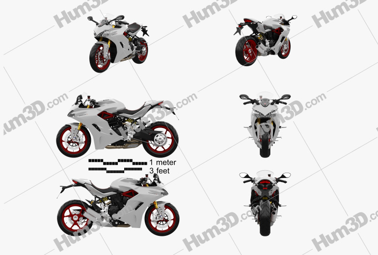 Ducati Supersport S 2017 Blueprint Template