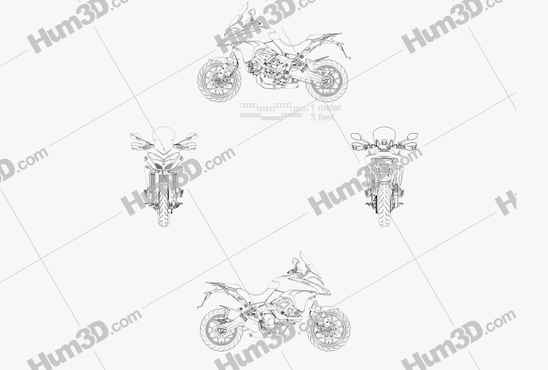 Ducati Multistrada 950 2018 Blueprint