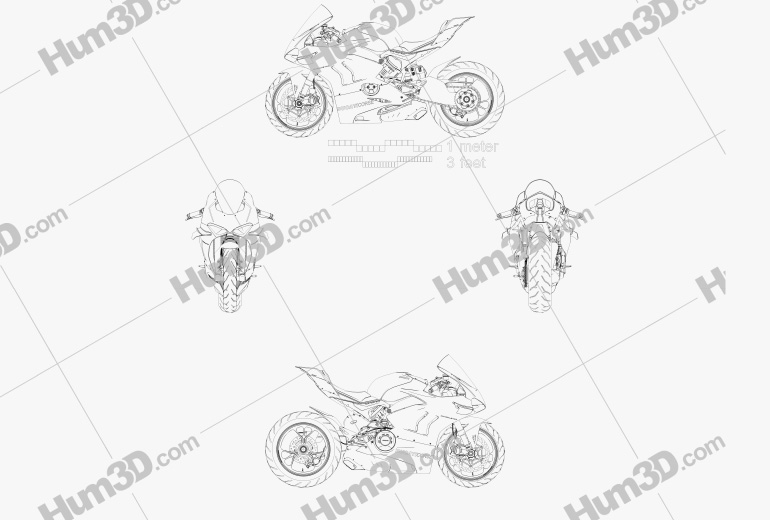 Ducati Panigale V4R 2019 Blueprint