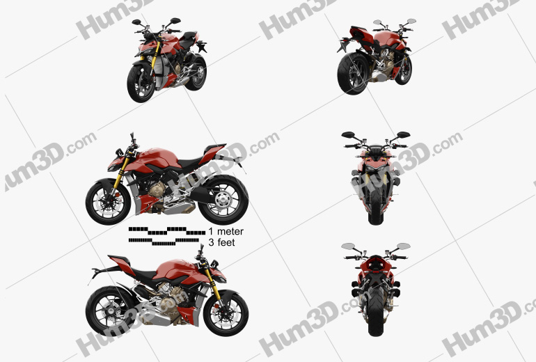 Ducati Streetfighter V4 2020 Blueprint Template