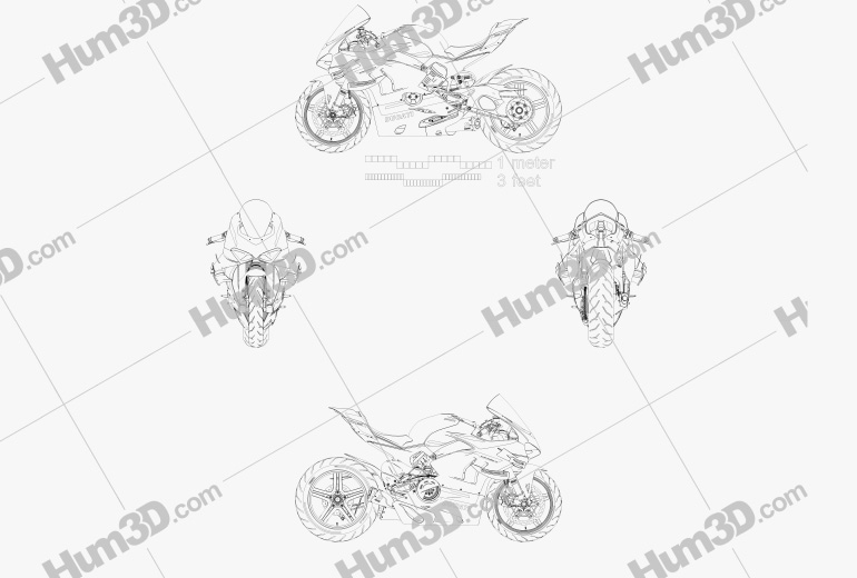 Ducati Superleggera V4 2023 Blueprint