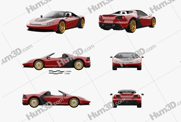 Ferrari Sergio 2014 Blueprint Template
