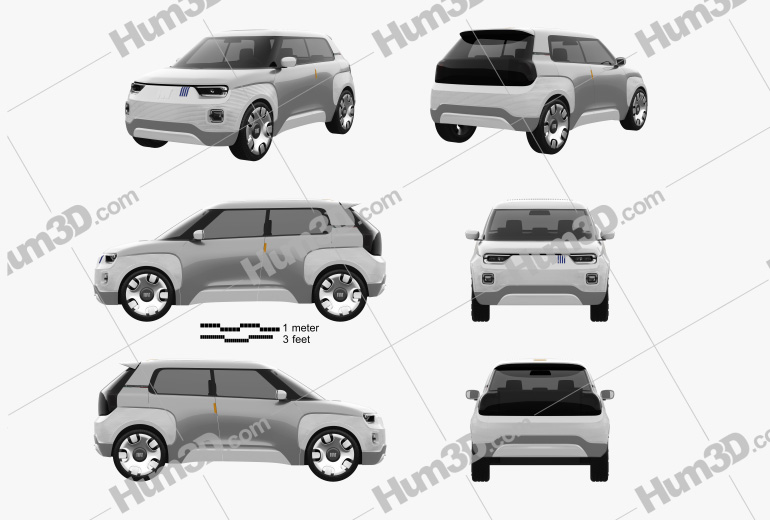 Fiat Centoventi 2020 Blueprint Template