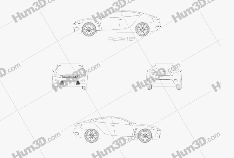 Ford Iosis Concept 2005 Blueprint