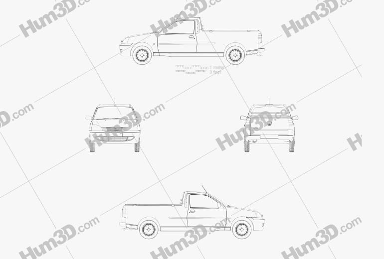 Ford Courier 2014 蓝图