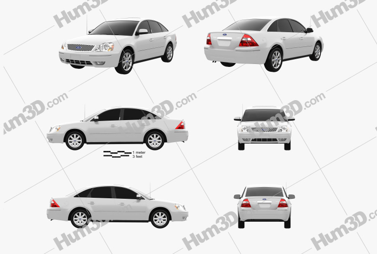 Ford Five Hundred 2007 Blueprint Template