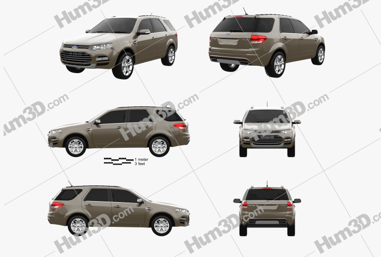 Ford Territory 2014 Blueprint Template
