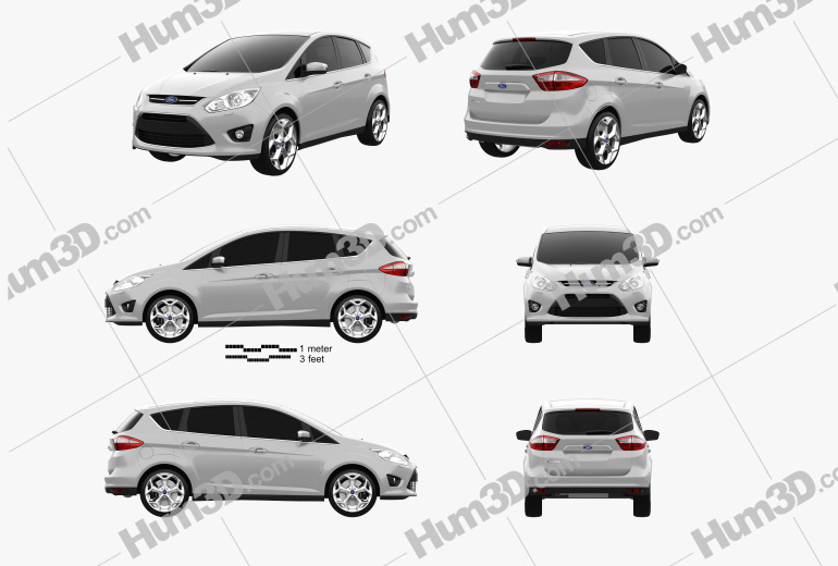 Ford C-MAX 2014 Blueprint Template
