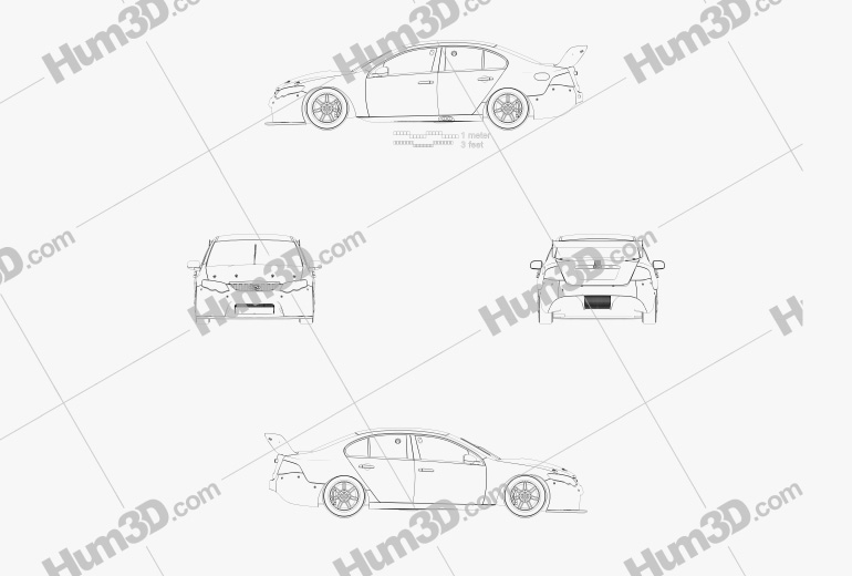 Ford Falcon (FG) V8 Supercars 2017 Blueprint