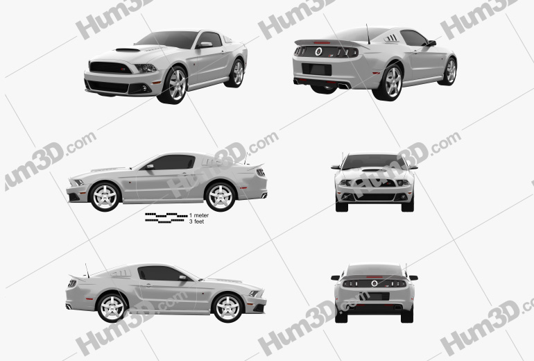Ford Mustang Roush Stage 3 2016 Blueprint Template