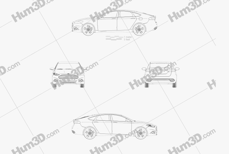 Ford Mondeo hatchback 2017 Blueprint