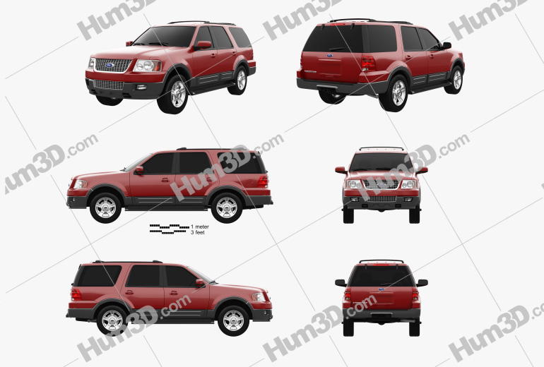 Ford Expedition 2006 Blueprint Template