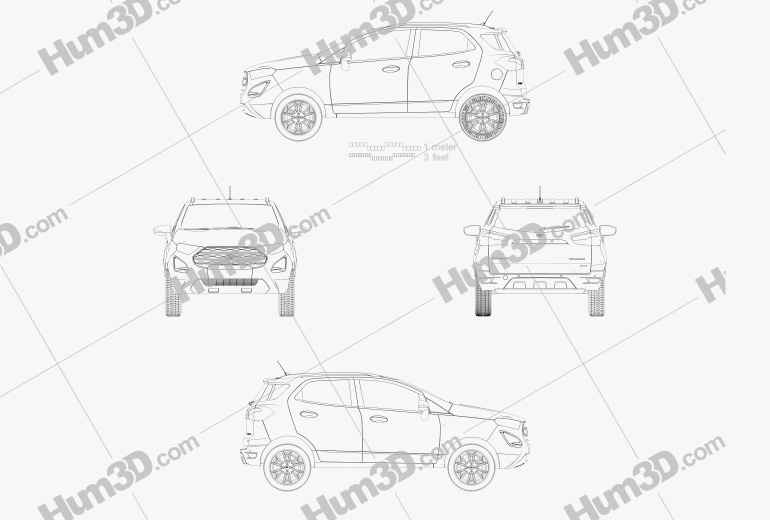 Ford Ecosport Titanium 2019 Blueprint