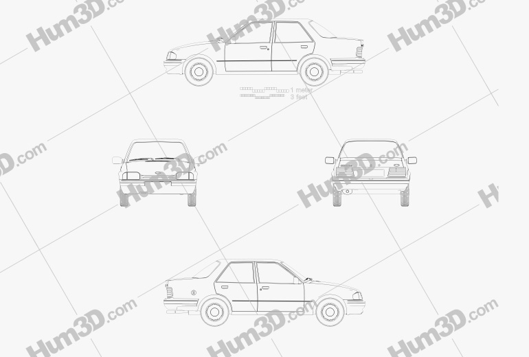 Ford Orion 1986 Plan