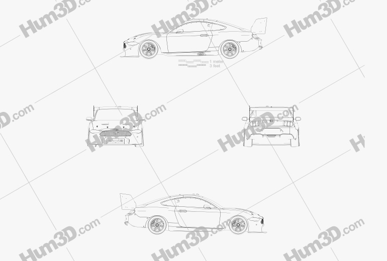 Ford Mustang V8 Supercars 2019 設計図