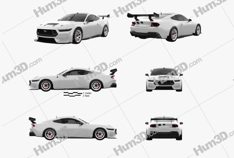 Ford Mustang Supercars 2024 Blueprint Template