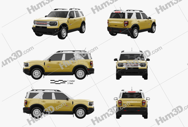 Ford Bronco Sport Heritage Limited Edition 2023 Blueprint Template