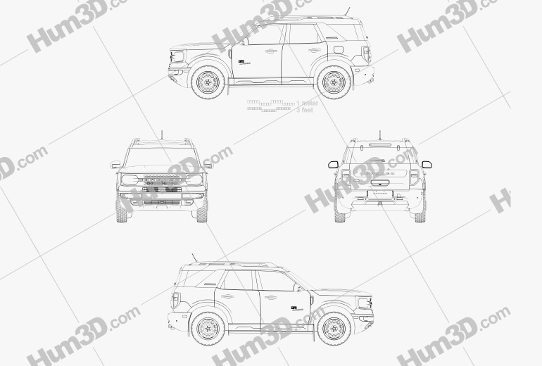Ford Bronco Sport Heritage Limited Edition 2023 Blueprint