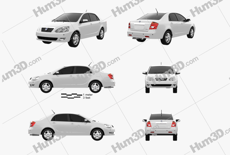 Geely FC (Vision) 2011 Blueprint Template