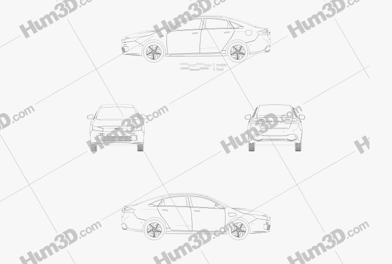 Geely Geometry A 2022 도면