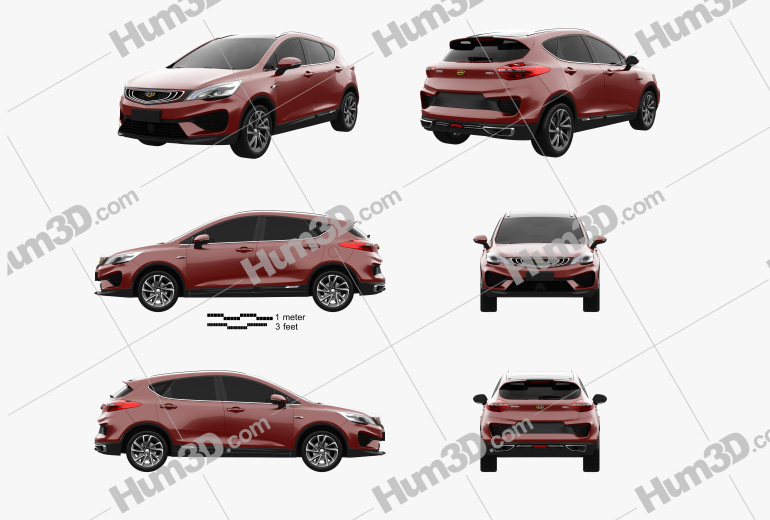 Geely Emgrand GS Fashion 2021 Blueprint Template